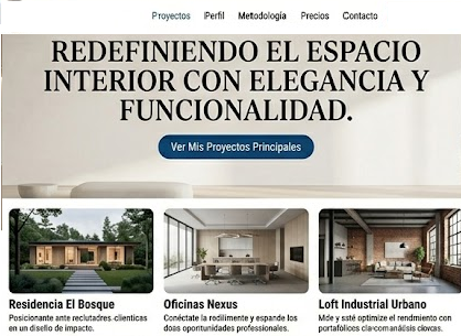Portafolio profesional desarrollado por SG Dev